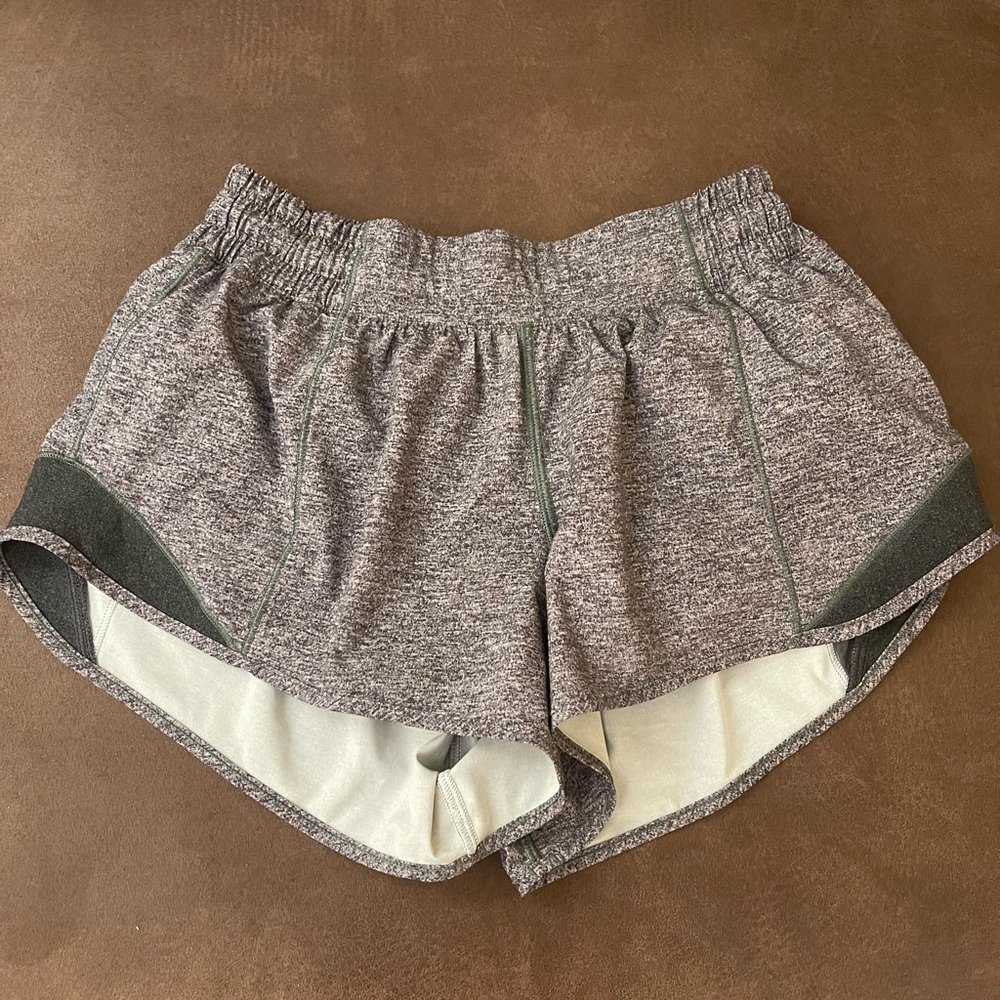 Grey Lululemon Hotty Hot shorts